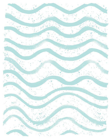 Seaside Pattern 2 White Modern Wood Framed Art Print with Double Matting by Kimberly, Allen