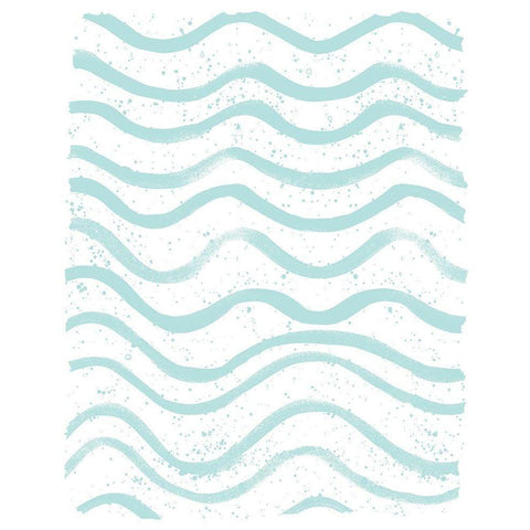 Seaside Pattern 2 White Modern Wood Framed Art Print by Kimberly, Allen