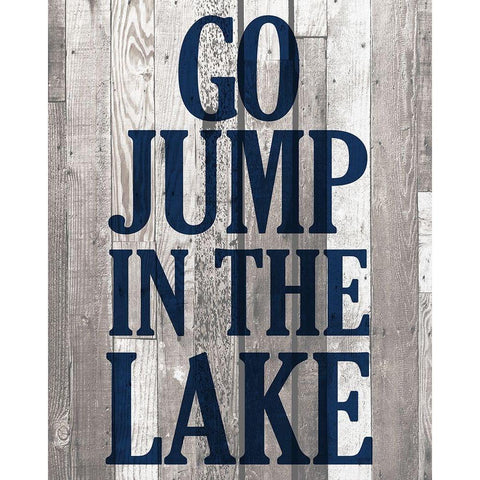 At the Lake A White Modern Wood Framed Art Print by Kimberly, Allen