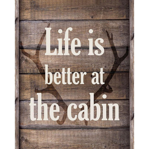 Life is Better White Modern Wood Framed Art Print by Kimberly, Allen