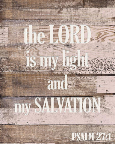 The Lord is my Light Black Ornate Wood Framed Art Print with Double Matting by Kimberly, Allen