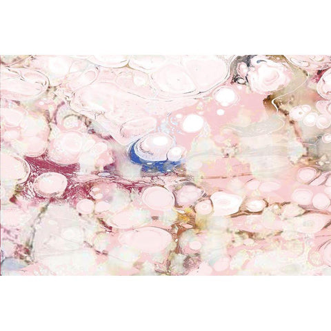 Circles of Blush Gold Ornate Wood Framed Art Print with Double Matting by Kimberly, Allen