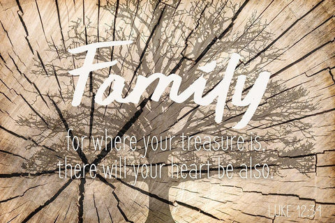 For where you Treasure is White Modern Wood Framed Art Print with Double Matting by Kimberly, Allen