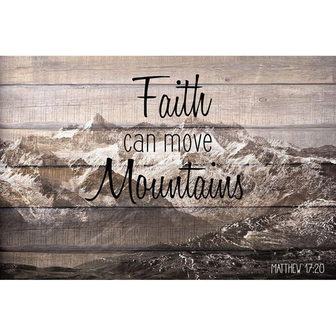 Move Mountains Black Modern Wood Framed Art Print with Double Matting by Kimberly, Allen