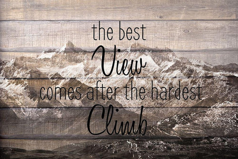 The Best View Black Ornate Wood Framed Art Print with Double Matting by Kimberly, Allen