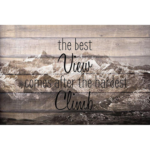 The Best View Black Modern Wood Framed Art Print by Kimberly, Allen