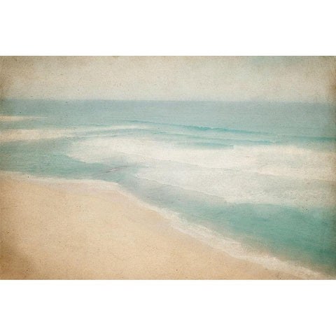 Walk on the Beach Black Modern Wood Framed Art Print with Double Matting by Kimberly, Allen