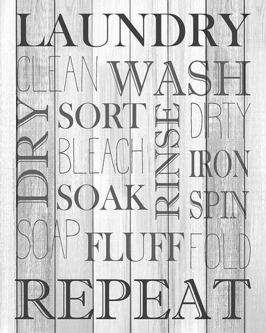 Repeat White Modern Wood Framed Art Print with Double Matting by Kimberly, Allen