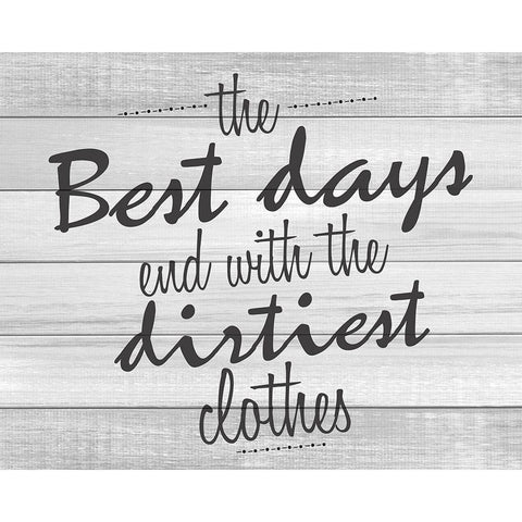 The Best Days White Modern Wood Framed Art Print by Kimberly, Allen