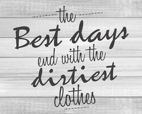 The Best Days White Modern Wood Framed Art Print with Double Matting by Kimberly, Allen