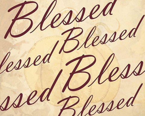 Blessed White Modern Wood Framed Art Print with Double Matting by Kimberly, Allen