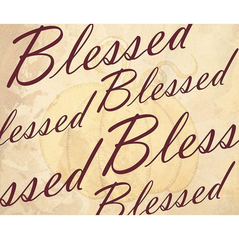 Blessed Black Modern Wood Framed Art Print by Kimberly, Allen