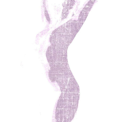 Violet Silhouette 2 Black Modern Wood Framed Art Print with Double Matting by Kimberly, Allen