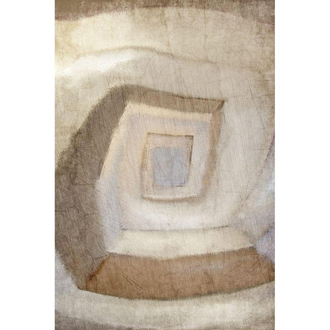 Stairway Gold Ornate Wood Framed Art Print with Double Matting by Kimberly, Allen