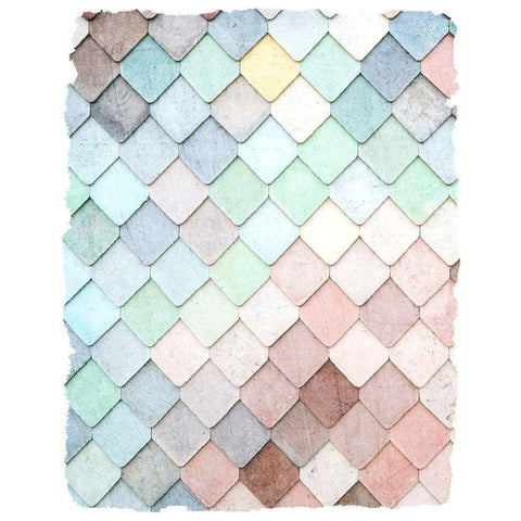 Tiled 1 Black Modern Wood Framed Art Print by Kimberly, Allen