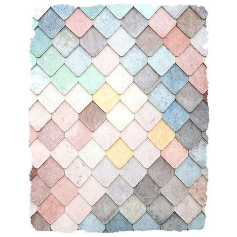 Tiled 2 Black Modern Wood Framed Art Print by Kimberly, Allen