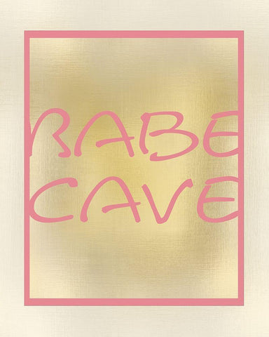 Babe Cave Black Ornate Wood Framed Art Print with Double Matting by Kimberly, Allen