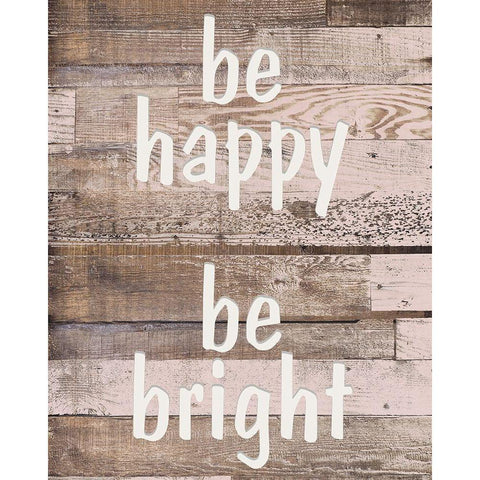 Be Bright Black Modern Wood Framed Art Print with Double Matting by Kimberly, Allen