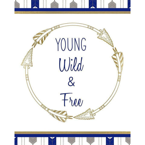 Indigo Dreamer 6 White Modern Wood Framed Art Print by Kimberly, Allen