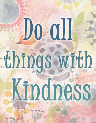 Do all Things Black Ornate Wood Framed Art Print with Double Matting by Kimberly, Allen