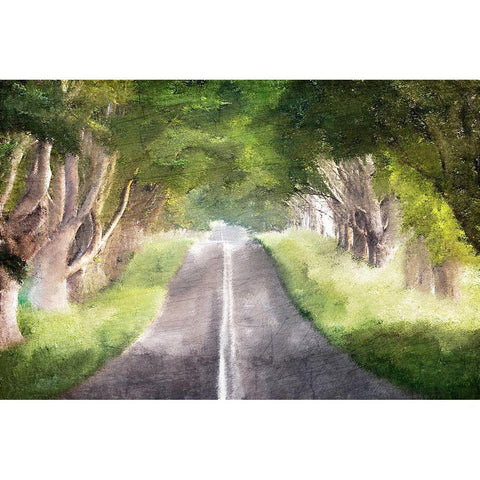 Road Trip Gold Ornate Wood Framed Art Print with Double Matting by Kimberly, Allen