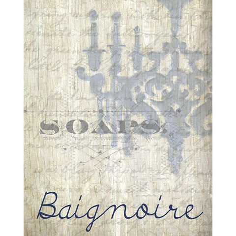 Baignoire 2 Gold Ornate Wood Framed Art Print with Double Matting by Kimberly, Allen