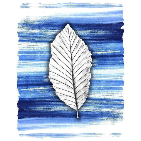 Brushstrokes 1 White Modern Wood Framed Art Print by Allen, Kimberly