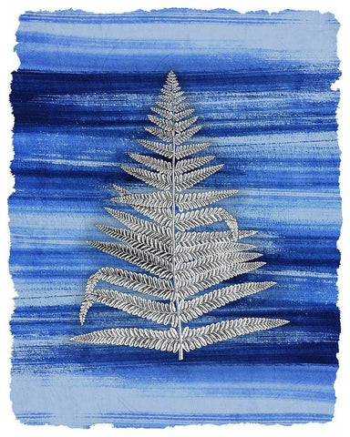 Brushstrokes 6 White Modern Wood Framed Art Print with Double Matting by Allen, Kimberly