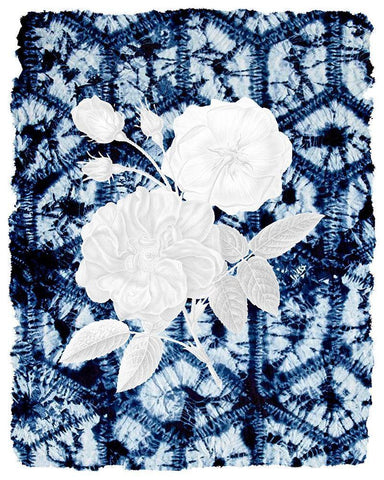 On Blue 1 White Modern Wood Framed Art Print with Double Matting by Allen, Kimberly