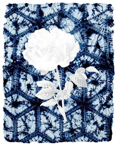 On Blue 2 White Modern Wood Framed Art Print with Double Matting by Allen, Kimberly