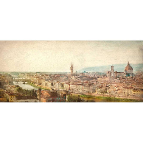 Florence View Black Modern Wood Framed Art Print by Allen, Kimberly
