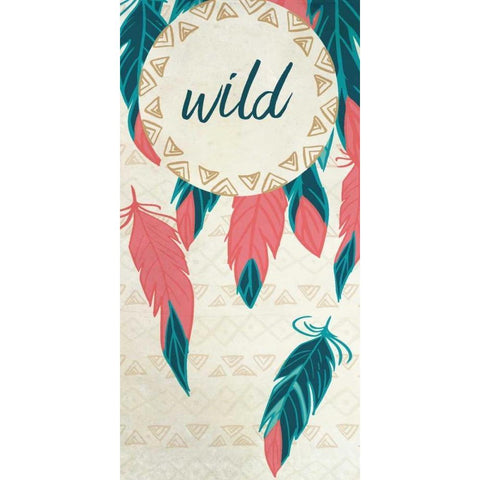 Wild and Free 1 White Modern Wood Framed Art Print by Allen, Kimberly