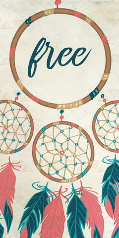 Wild and Free 2 White Modern Wood Framed Art Print with Double Matting by Allen, Kimberly