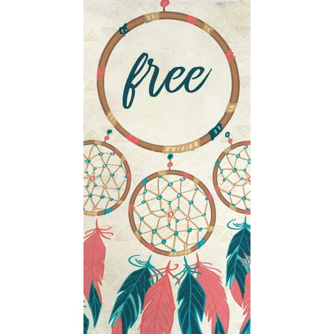 Wild and Free 2 Black Modern Wood Framed Art Print with Double Matting by Allen, Kimberly