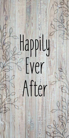 Happily Ever After C Black Ornate Wood Framed Art Print with Double Matting by Allen, Kimberly