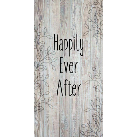Happily Ever After C White Modern Wood Framed Art Print by Allen, Kimberly
