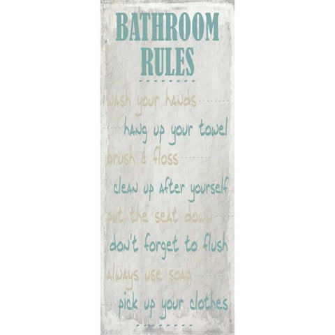 Stone Shell Rules  White Modern Wood Framed Art Print by Allen, Kimberly