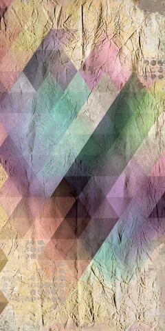 Color Code 1b White Modern Wood Framed Art Print with Double Matting by Allen, Kimberly