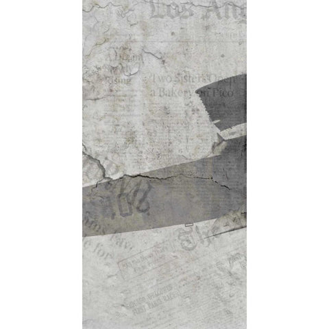 Newspaper Air Travel B Gold Ornate Wood Framed Art Print with Double Matting by Allen, Kimberly