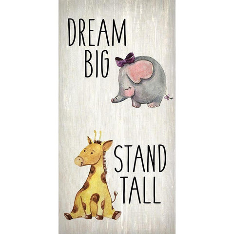 Dream Big A Gold Ornate Wood Framed Art Print with Double Matting by Kimberly, Allen