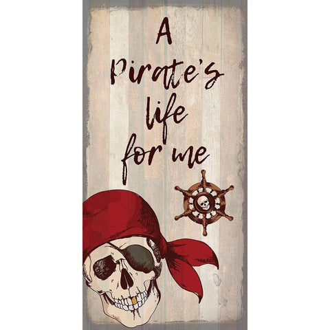 Pirate A Black Modern Wood Framed Art Print with Double Matting by Kimberly, Allen