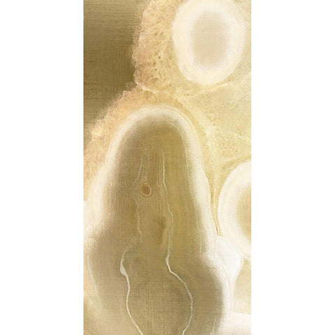 Golden Touch 1 White Modern Wood Framed Art Print by Kimberly, Allen