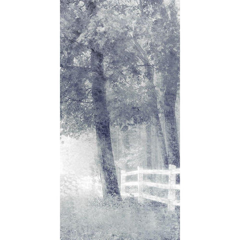Fenceline Gold Ornate Wood Framed Art Print with Double Matting by Kimberly, Allen