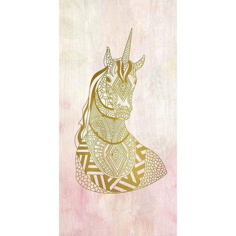Unicorn Dreams 1 Gold Ornate Wood Framed Art Print with Double Matting by Kimberly, Allen