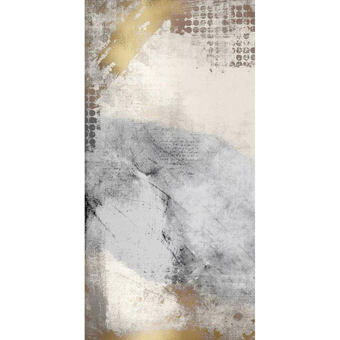 Gold Panel 1 Gold Ornate Wood Framed Art Print with Double Matting by Kimberly, Allen