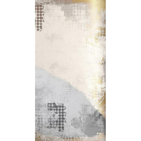 Gold Panel 2 Black Modern Wood Framed Art Print by Kimberly, Allen