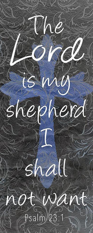 My Shepherd Black Ornate Wood Framed Art Print with Double Matting by Kimberly, Allen