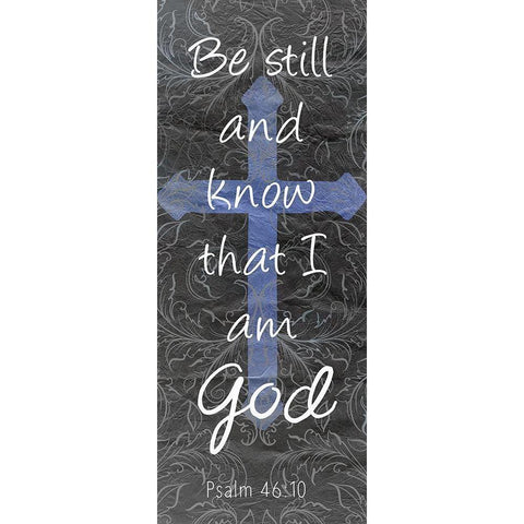Be Still Black Modern Wood Framed Art Print by Kimberly, Allen