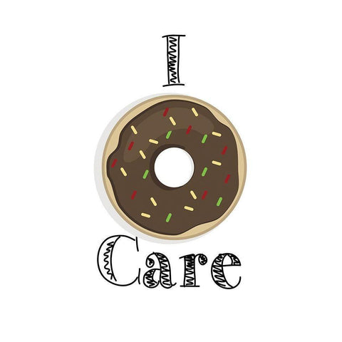 Donut 2 Black Modern Wood Framed Art Print by Kimberly, Allen