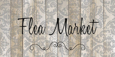 Flea Market Black Ornate Wood Framed Art Print with Double Matting by Allen, Kimberly